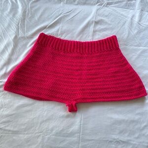 Handmade Pink Crochet Shorts (reposh- too big for me)